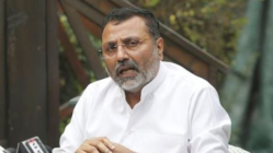 ‘If you have guts, go to Mukesh Ambani or SBI Chairman…’: BJP MP Dubey slams Thackerays amid Marathi language row