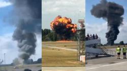 Small passenger aircraft crashes at London’s Southend airport, massive fireball caught on camera