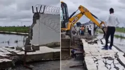 Section of wall at newly-built Rewa Airport collapses after heavy rains in MP, official says ‘had we known in advance…’