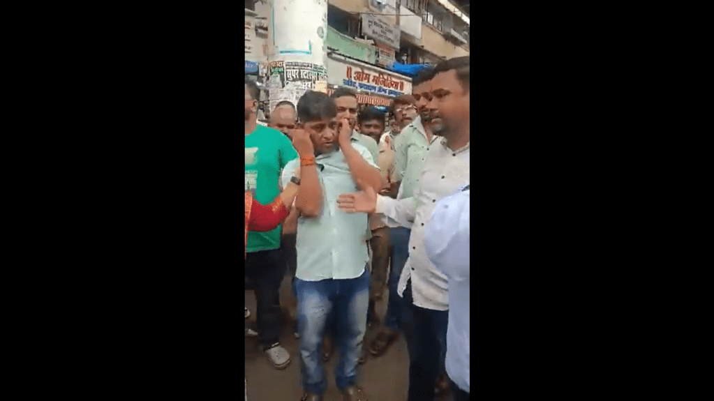 Shiv Sena (UBT) workers thrash autorickshaw driver in Mumbai, party leader says 'he was taught a befitting lesson' (X video screengrab)