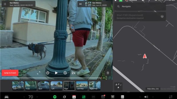 Tesla software update dashcam