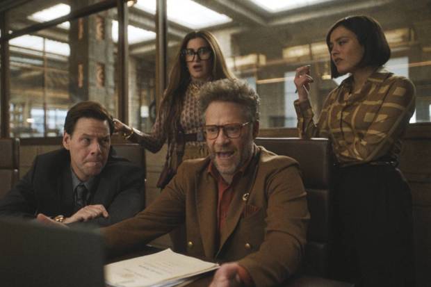 The Studio: A satirical comedy based on Hollywood dysfunction has got 23 nominations, including three for co-creator Seth Rogen. (Photo source: AP)