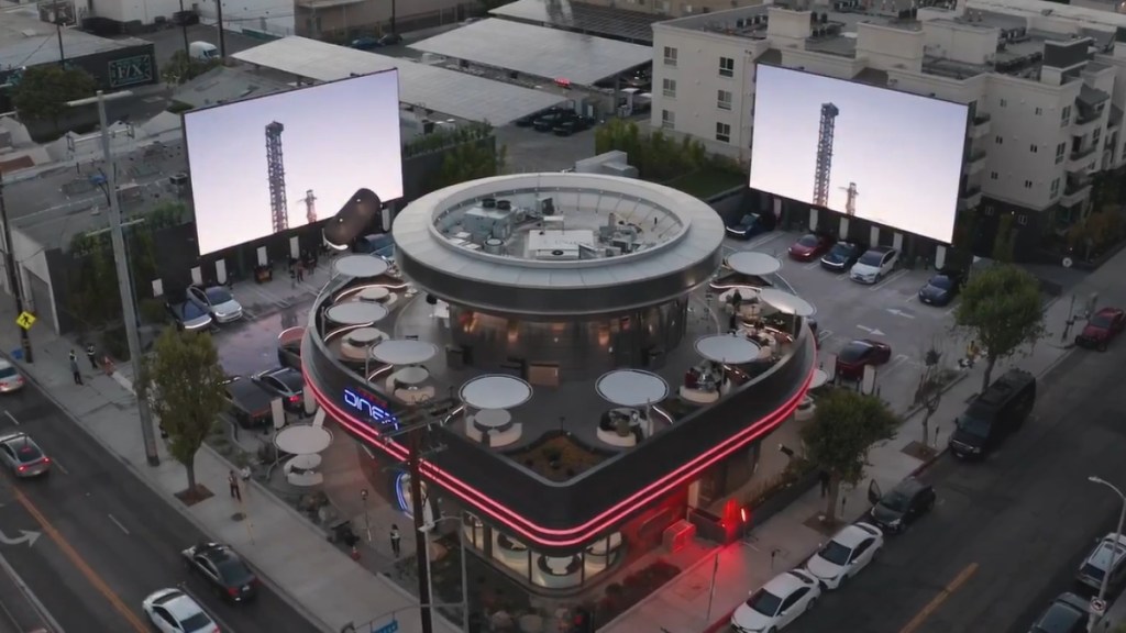 All about Tesla’s Hollywood Diner: Charging, dining and a movie – All in one spot