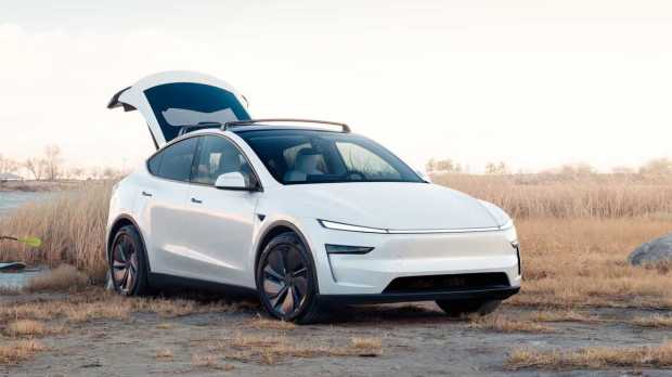 The Model Y is a crossover and has a claimed range of over 570km on a full charge and is available in two variants.