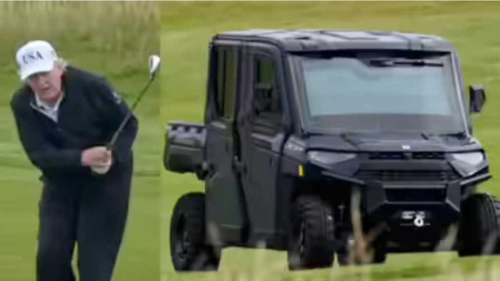 Trump’s armoured Golf Course 1 video goes viral – All about Polaris Ranger XP