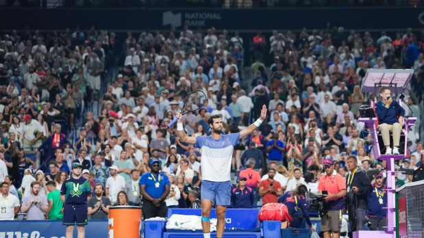  Close contest: Khachanov edged out the first set 7-6(5) in a closely contested tiebreak, testing Shelton’s nerves early. The experienced Russian’s precision and depth forced the young American to stay composed and raise his level in the sets ahead. (Photo Source: Official Instagram Handle @nbotoronto)