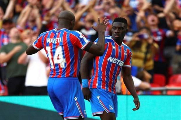  Crystal Palace's Ismaila Sarr celebrates scoring their second goal with Jean-Philippe Mateta Action Images. (Image Source: Reuters)