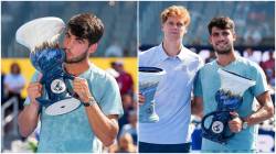 ‘I’m super, super sorry to disappoint you’: Sinner retires as Alcaraz wins Cincinnati Open