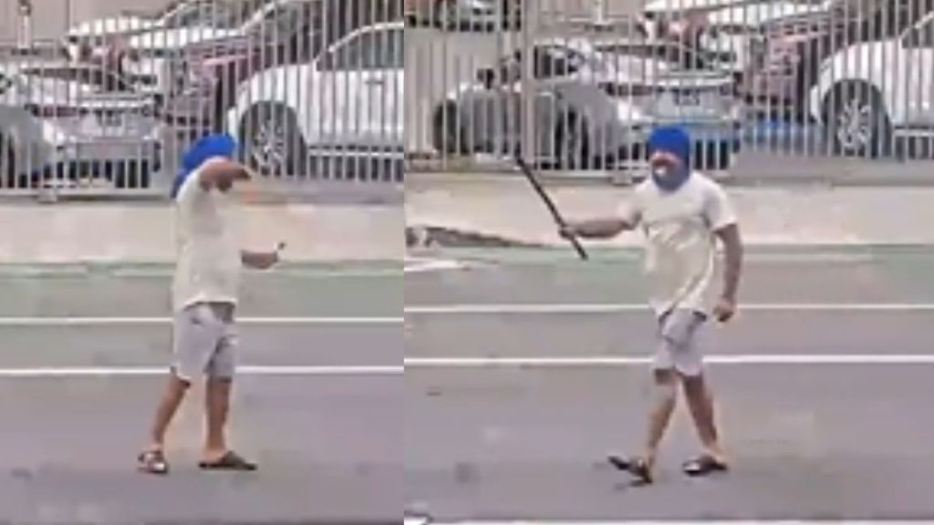 Video shows Sikh man carrying machete, performing ‘Gatka’ on road in US; shot dead by LA police later
