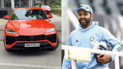 Rohit Sharma spotted driving his new Lamborghini in Mumbai| Watch video