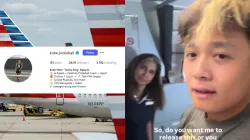 ‘She assaulted me’: Celebrity Peter Nguyen accuses American Airlines air hostess after being caught vaping in-flight