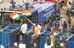 Parents of RG Kar rape victim ‘injured in police action’ amid protest march to West Bengal secretariat