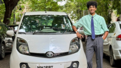 Ratan Tata’s prodigy Shantanu Naidu drives the last Tata Nano – calls her Lily
