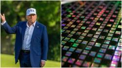 Trump threatens 100% tariffs on chips and semiconductors, says no charge for building in USA