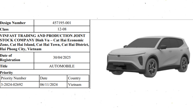 Vinfast VF7 patent