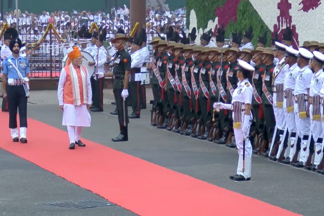 79th Independence Day at the Red Fort: PM Modi, military honours and celebratory moments | In Pictures
