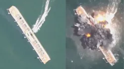 Russia’s maiden sea drone strike sinks Ukraine’s largest naval ship ‘Simferopol’ – VIDEO