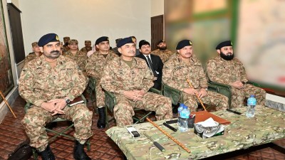 Pakistan army chief Asim Munir visits flood-hit Kartarpur Sahib corridor