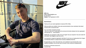 An entrepreneur shared on LinkedIn that Nike first rejected his application for the company’s CEO position, only to come back later with an offer.