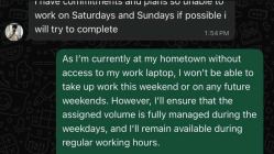 ‘Work on weekends or extend shift by two hours’: Indian boss tells employees over WhatsApp