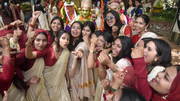  Onam celebrations at Malabar Christian College in Kozhikode on August 26, 2025. (Photo Source: PTI)