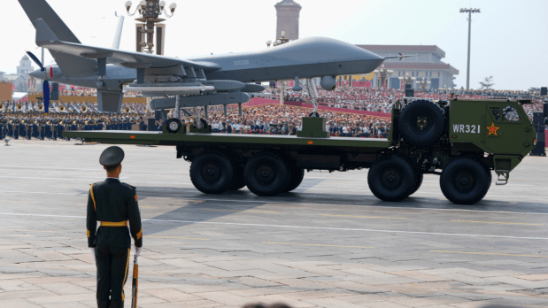 The parade showcased China’s most advanced weaponry, much of it being revealed publicly for the first time. Military officials confirmed that the display included hypersonic missiles, long-range precision strike systems, anti-drone technology, stealth drones and strategic bombers. (Photo Source: Associated Press)