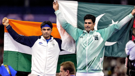 Nadeem had beaten Chopra for gold at the Paris Games in August 2024 with a monster throw of 92.97m, an Olympic record. 