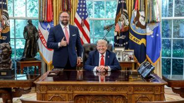 jason miller, US President Donald Trump, policy on trade and tariffs, SHW Partners LLC, Indian embassy, India US relations, tariffs on Indian goods, Prime Minister Narendra Modi, Comprehensive and Global Strategic Partnership, Political lobbyist, Jason Miller, Donald Trump, US-India trade relations, lobbying firm, jason miller meets Trump