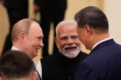 Modi-Putin-Xi camaraderie at SCO Summit sparks meme-fest, Shehbaz Sharif trolled over ‘desperate’ moment