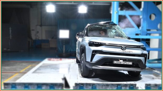 Maruti Suzuki Victoris side pole impact test