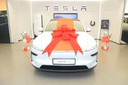 First Tesla Model Y delivered in Mumbai; owner Maharashtra minister says it is ‘gift for grandson’ | Video