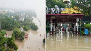 Yamuna river crosses danger mark in pictures