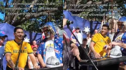 ‘Migration without assimilation is…’: Indian man booed, shoved at anti-immigration protest in Australia