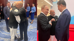 ‘Always a delight’: Modi-Putin-Xi meet at SCO Summit, share warm hugs and smiles